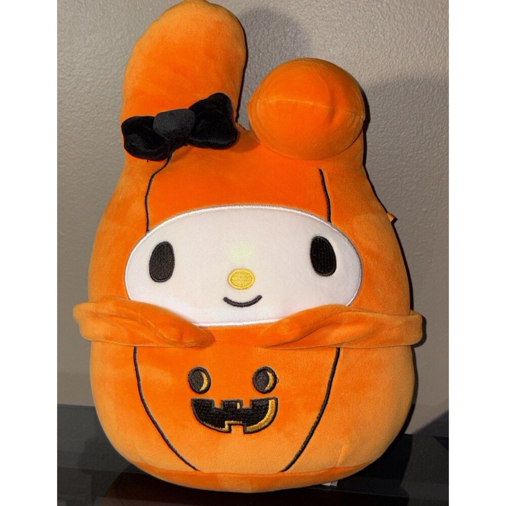 Squishmallows Sanrio My Melody 11 Inch Pumpkin Halloween Plush Toy Used